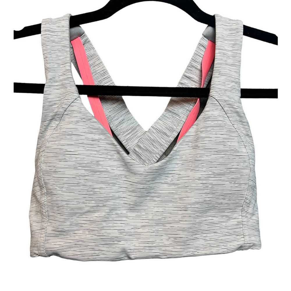Lululemon Sweat Time Bra / We Are From Space Nimbus Battleship/Sunset